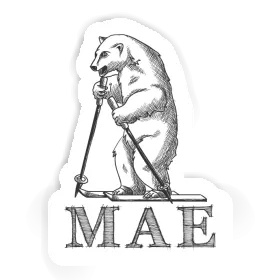 Sticker Skier Mae Image