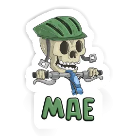 Mae Sticker Bicycle Rider Image