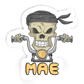 Motorcycle Rider Sticker Mae Image