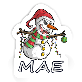 Mae Sticker Bad Snowman Image