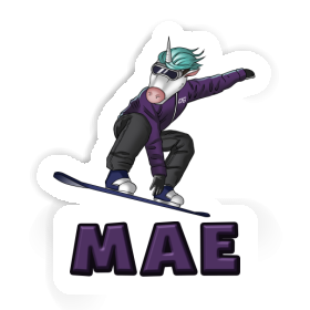 Autocollant Snowboardeuse Mae Image