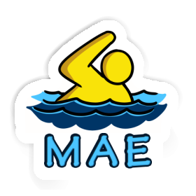 Mae Sticker Swimmer Image