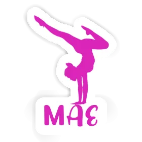 Mae Sticker Yoga Woman Image