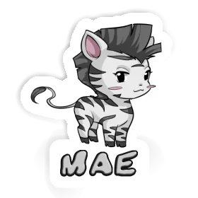 Mae Sticker Zebra Image