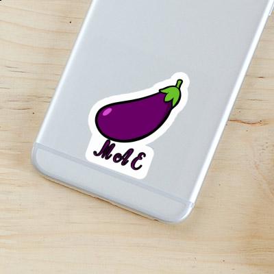 Mae Sticker Aubergine Notebook Image