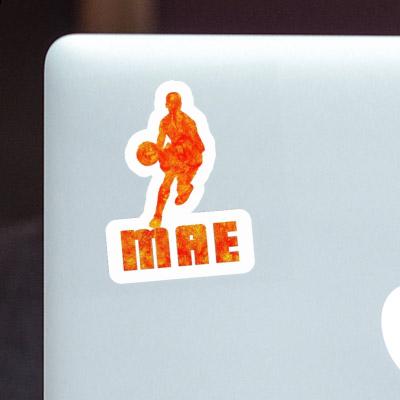 Sticker Mae Basketball Player Notebook Image