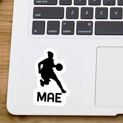 Sticker Basketball Player Mae Notebook Image