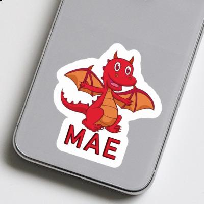 Baby-Drache Sticker Mae Notebook Image