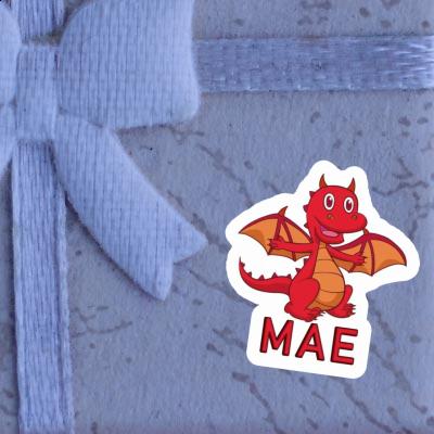 Baby-Drache Sticker Mae Laptop Image