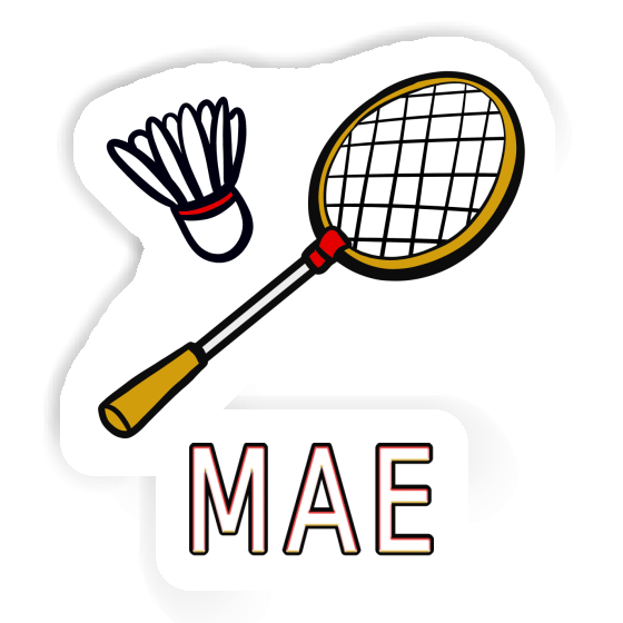 Mae Sticker Badminton Racket Image