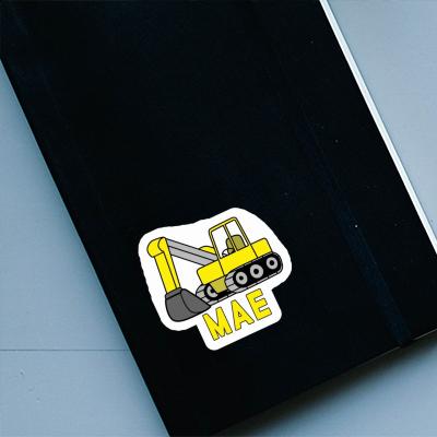 Sticker Excavator Mae Notebook Image