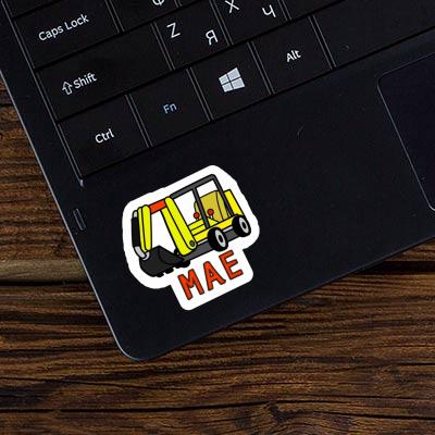 Sticker Mini-Excavator Mae Laptop Image