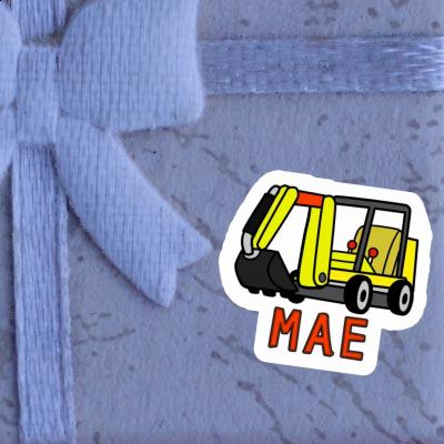 Sticker Mini-Excavator Mae Laptop Image