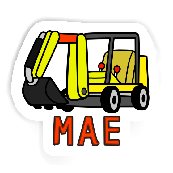 Sticker Mini-Excavator Mae Notebook Image