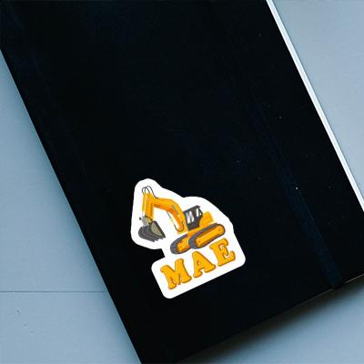 Sticker Excavator Mae Notebook Image