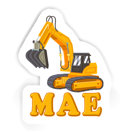 Sticker Excavator Mae Notebook Image