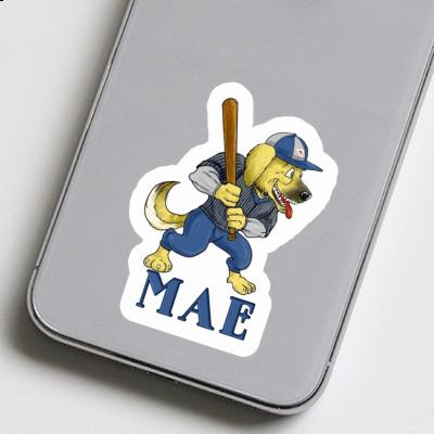 Dog Sticker Mae Laptop Image