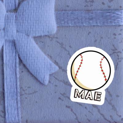 Baseball Sticker Mae Laptop Image