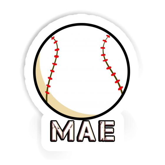 Baseball Sticker Mae Notebook Image