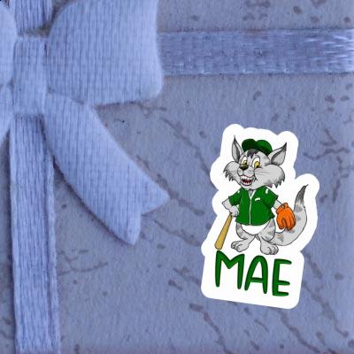 Baseball-Katze Aufkleber Mae Gift package Image