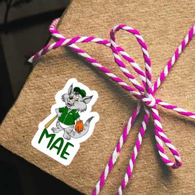 Autocollant Mae Chat de baseball Gift package Image