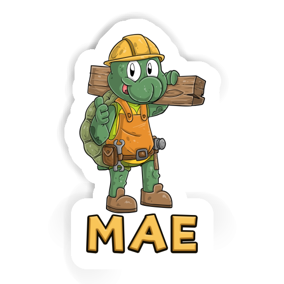 Construction worker Sticker Mae Notebook Image