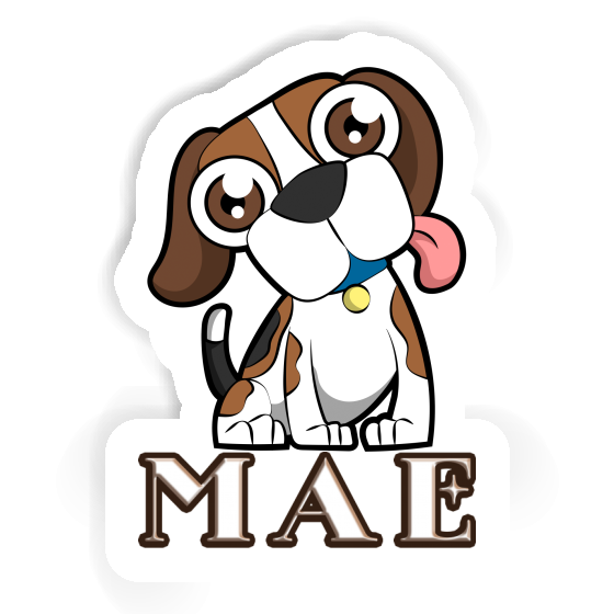 Mae Sticker Beagle Notebook Image