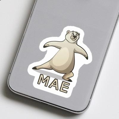 Sticker Mae Yoga Bear Notebook Image