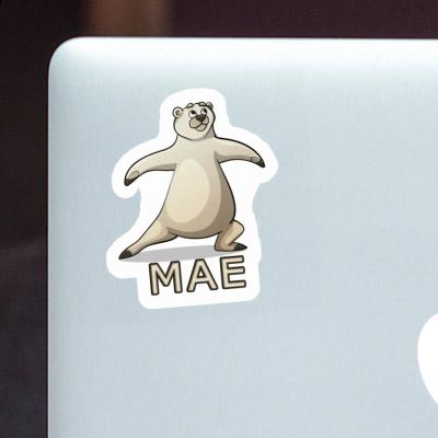 Sticker Mae Yoga Bear Gift package Image