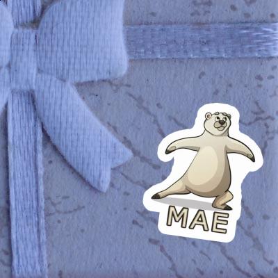 Sticker Mae Yoga Bear Gift package Image