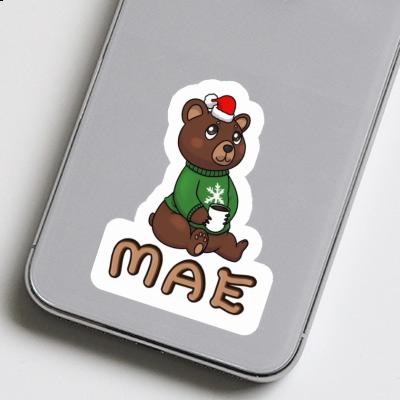 Sticker Christmas Bear Mae Gift package Image