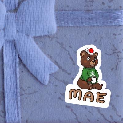 Sticker Christmas Bear Mae Laptop Image