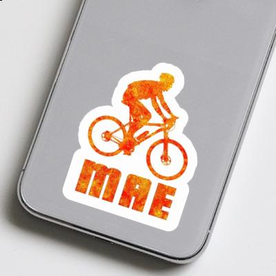 Biker Sticker Mae Notebook Image