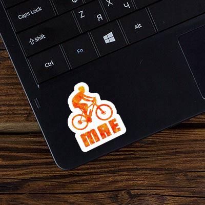 Biker Sticker Mae Notebook Image