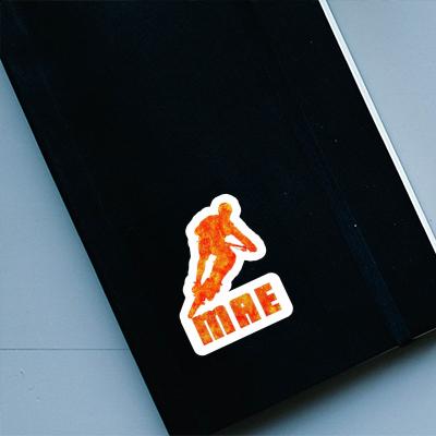 Biker Sticker Mae Laptop Image