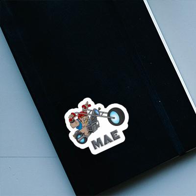 Mae Sticker Biker Notebook Image