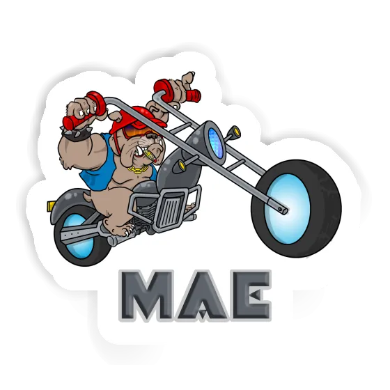 Sticker Motorradfahrer Mae Gift package Image