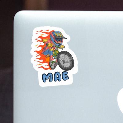 Biker Sticker Mae Notebook Image