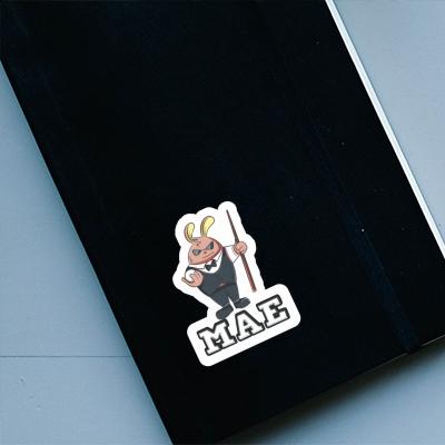 Billardspieler Sticker Mae Notebook Image