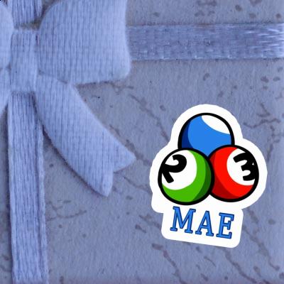 Sticker Mae Billiard Ball Laptop Image