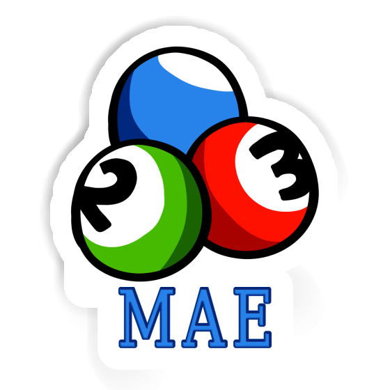 Sticker Mae Billiard Ball Notebook Image