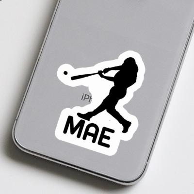 Sticker Mae Baseball Player Laptop Image