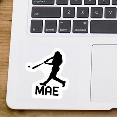 Aufkleber Mae Baseballspieler Laptop Image