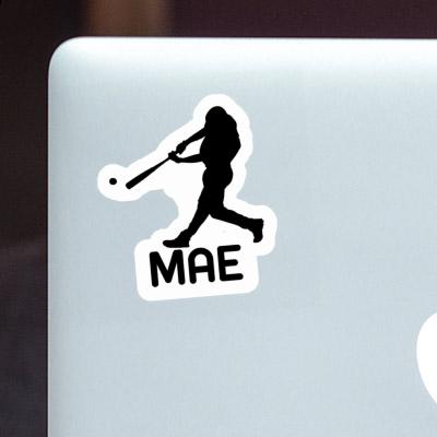 Sticker Mae Baseball Player Image