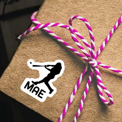 Sticker Mae Baseball Player Gift package Image