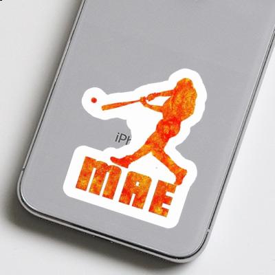 Sticker Baseball Player Mae Notebook Image