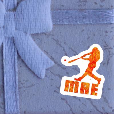 Sticker Baseball Player Mae Image