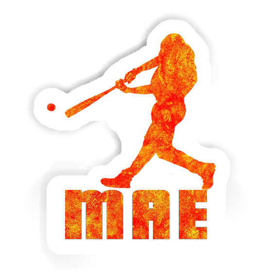 Sticker Mae Baseballspieler Notebook Image