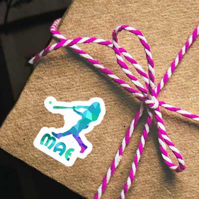 Mae Sticker Baseballspieler Gift package Image