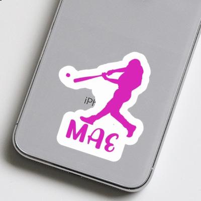 Sticker Mae Baseball Player Gift package Image